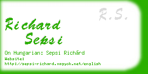 richard sepsi business card