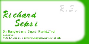 richard sepsi business card